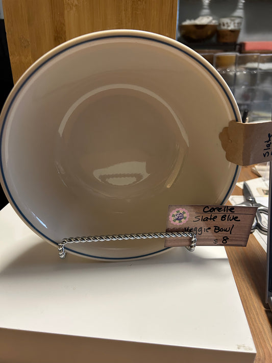 CORELLE SLATE BLUE VEGGIE BOWL
