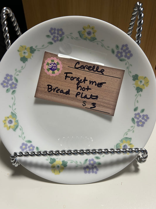 CORELLE FORGET ME NOT BREAD PLATE