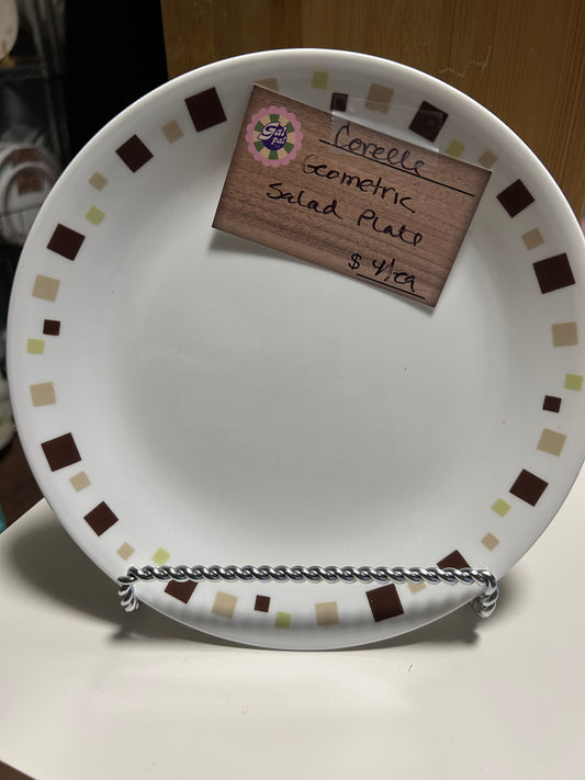 CORELLE GEOMETRIC SALAD PLATE