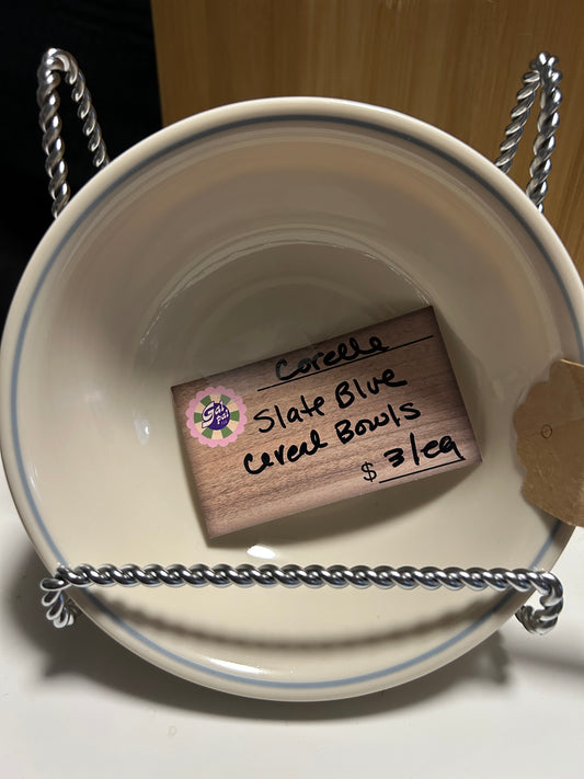 CORELLE SLATE BLUE CEREAL BOWL