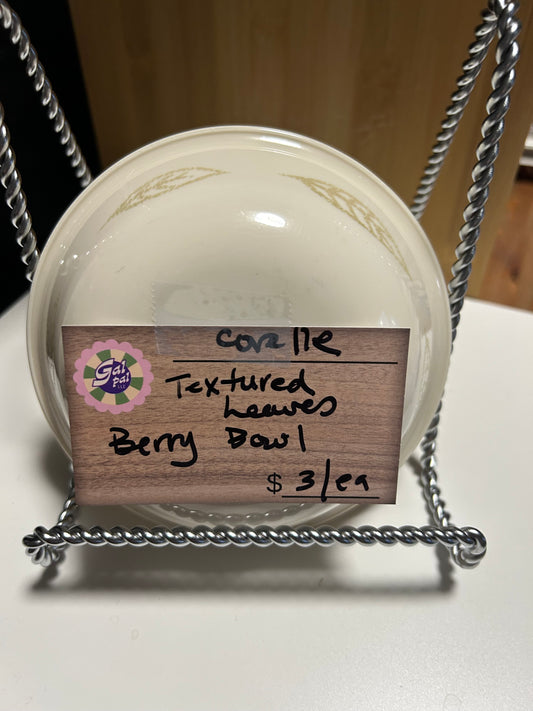 CORELLE TEXTURED LEAVES BERRY BOWL