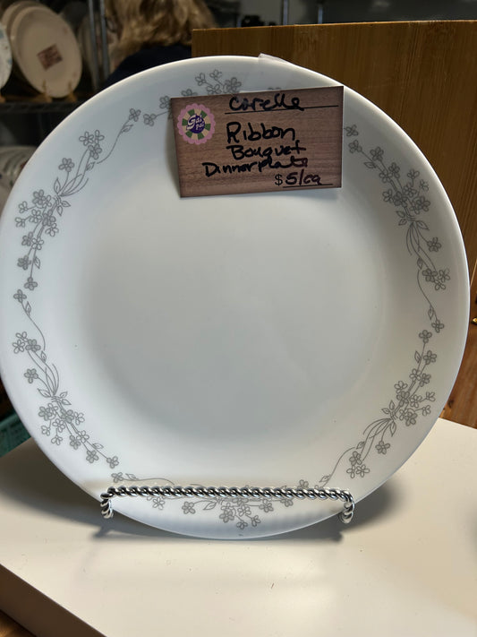 CORELLE RIBBON BOUQUET DINNER PLATE