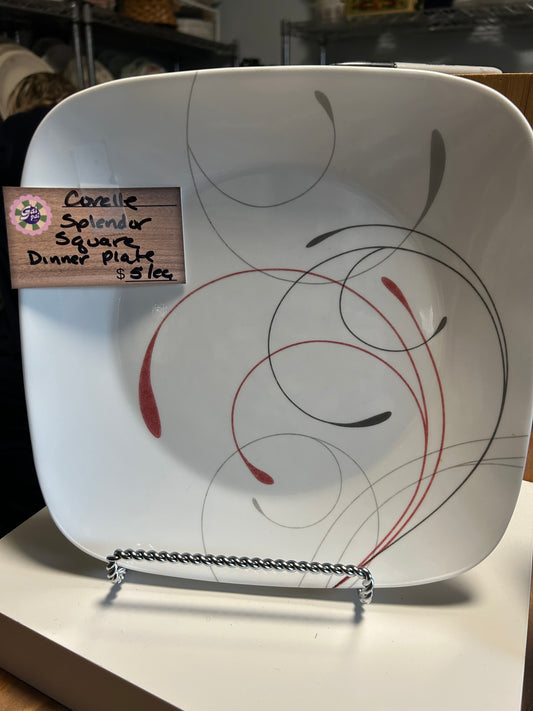 CORELLE SPLENDOR SQUARE PLATE