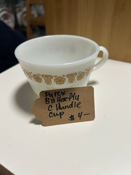 PYREX BUTTERFLY C HANDLE CUP